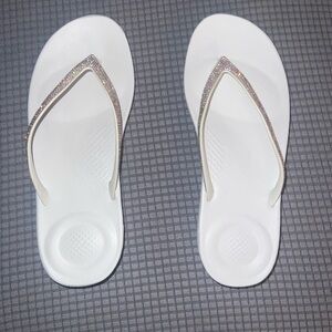 White Sandals with Anatomical Support